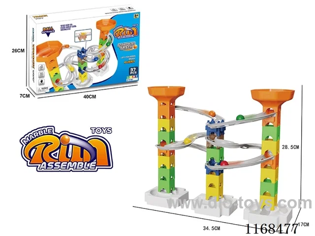 DIY Puzzle Building Blocks Ball Tracks(37PCS)