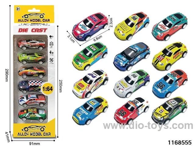 Alloy Pull back Car (6PCS)
