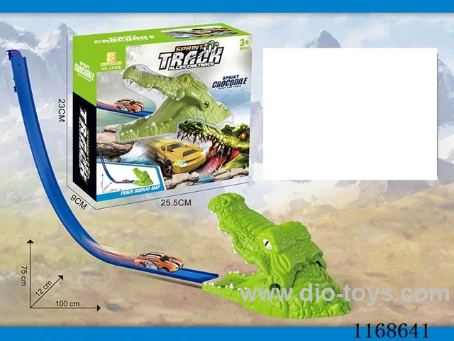Crocodile Scene Spinning Track Car