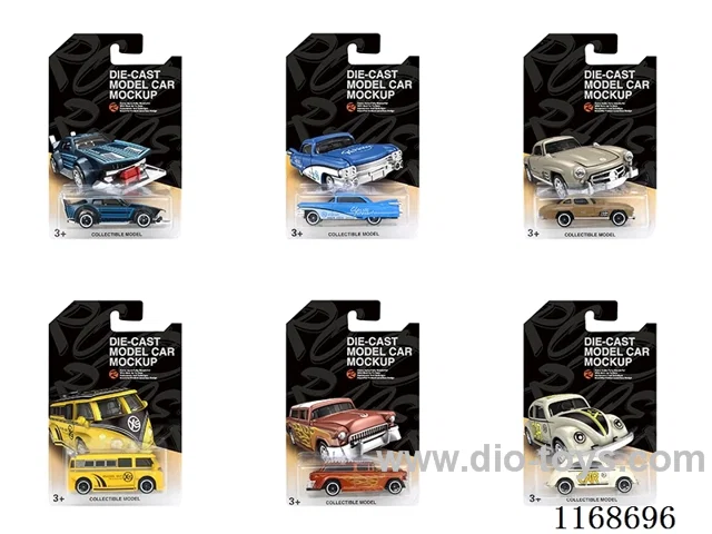 1:64 free wheel Alloy Car 6 models