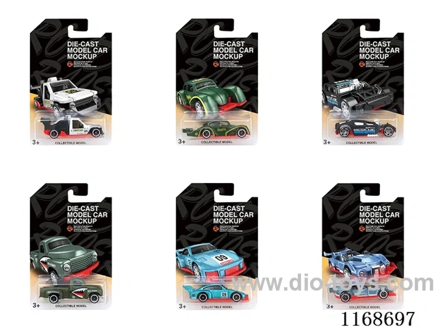 1:64 free wheel Alloy Cars 6's