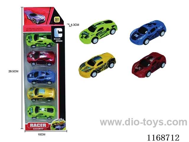 5 types of pull back cars 5PCS