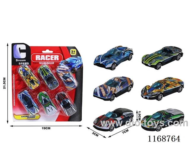 free wheel cars 6PCS
