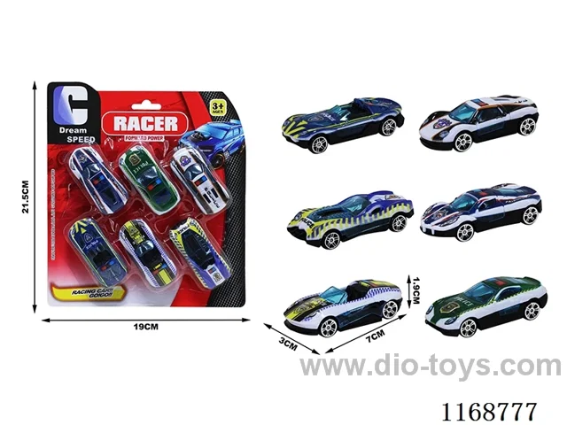 free wheel cars 6PCS