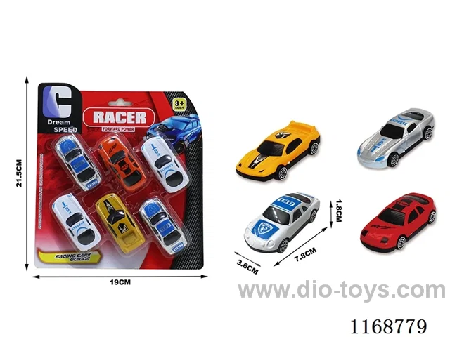 free wheel cars 6PCS