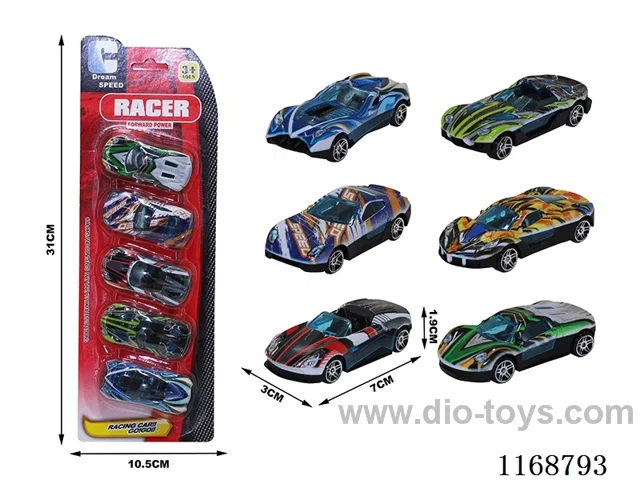 6 types of free wheel cars 5PCS