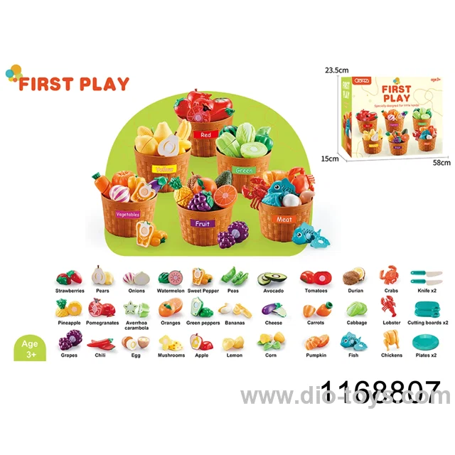42 pcs fruit classification cutting toys