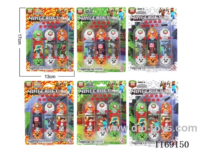 Finger skateboard - Alloy base 3PCS (base pattern randomly mixed)