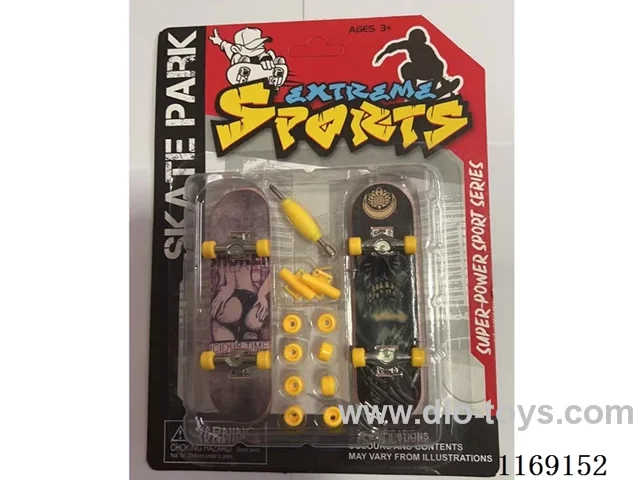 Finger skateboard - Alloy base 2PCS (base graffiti pattern randomly mixed)