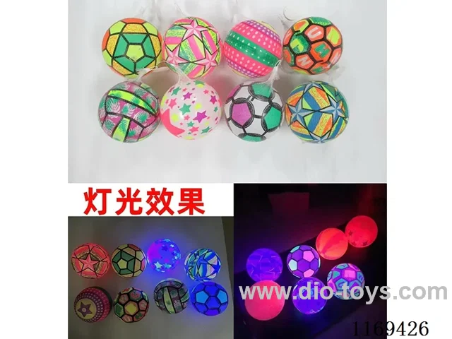 9 "Colorful inflatable ball with light - a variety of random mix