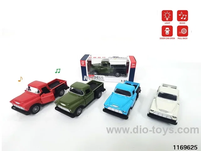 1:32 alloy pull back car W L/M
