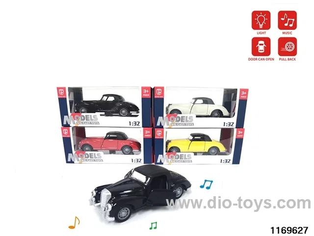 1:32 alloy pull back car W L/M