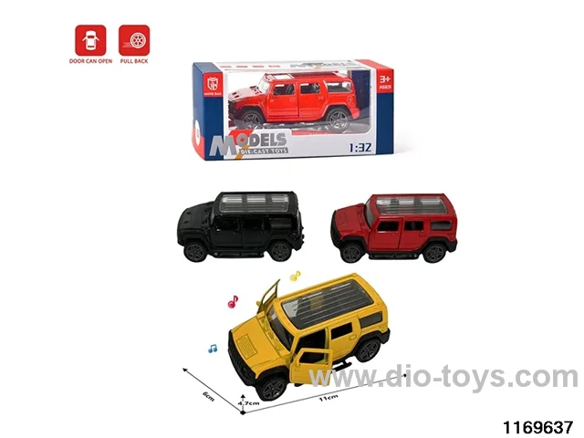 1:32 alloy pull back car W L/M