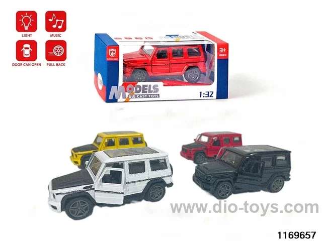 1:32 alloy pull back car W L/M