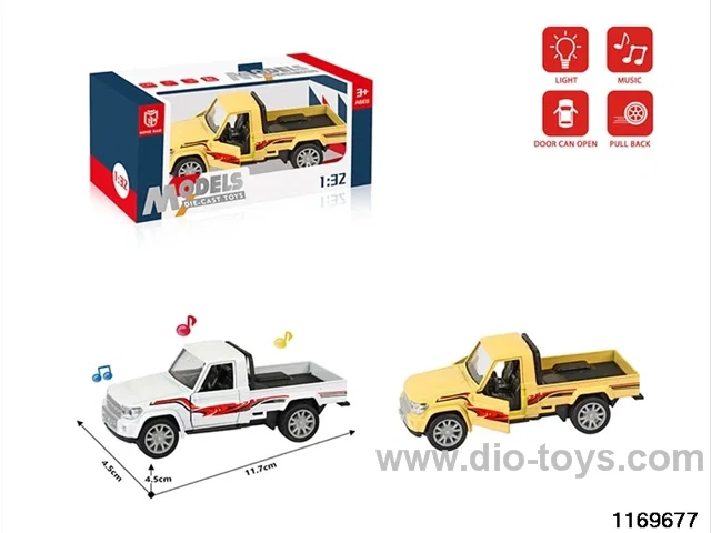 1:32 alloy pull back car W L/M