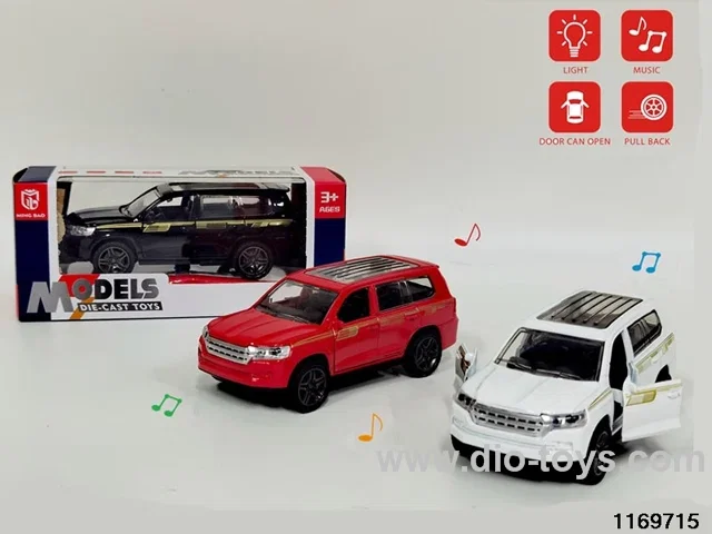 1:32 alloy pull back car W L/M