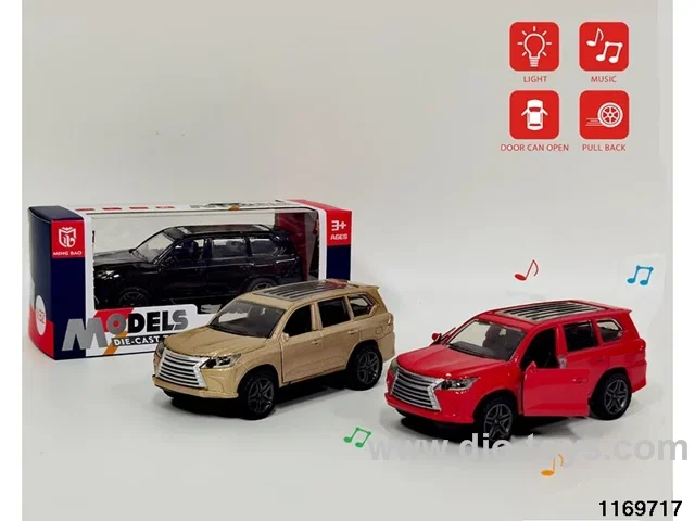 1:32 alloy pull back car W L/M