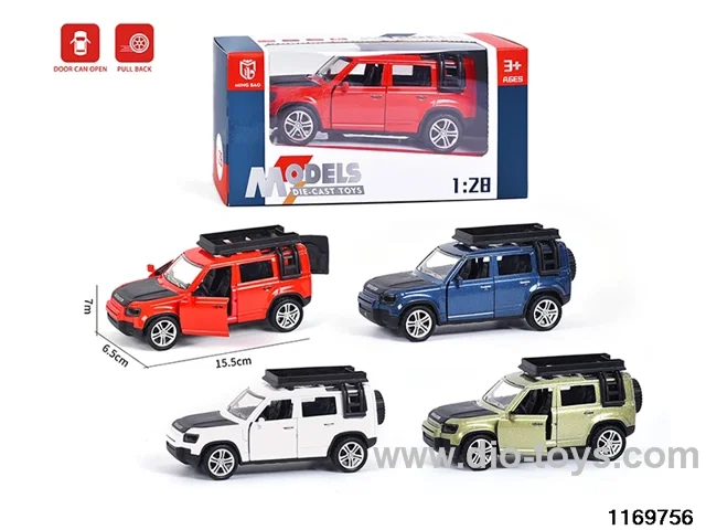 1:28 alloy pull back car