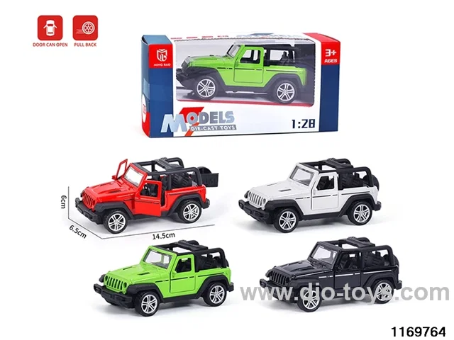 1:28 alloy pull back car