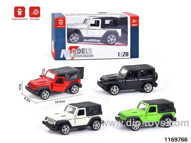 1:28 alloy pull back car