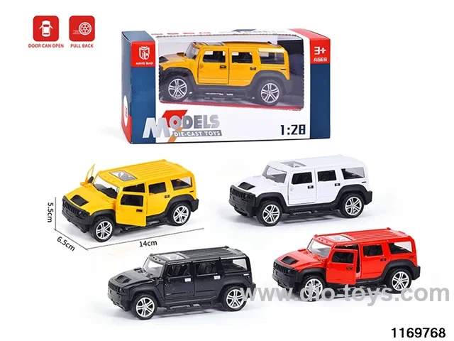 1:28 alloy pull back car