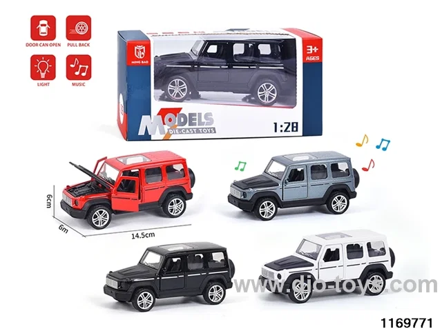 1:28 alloy pull back car W L/M