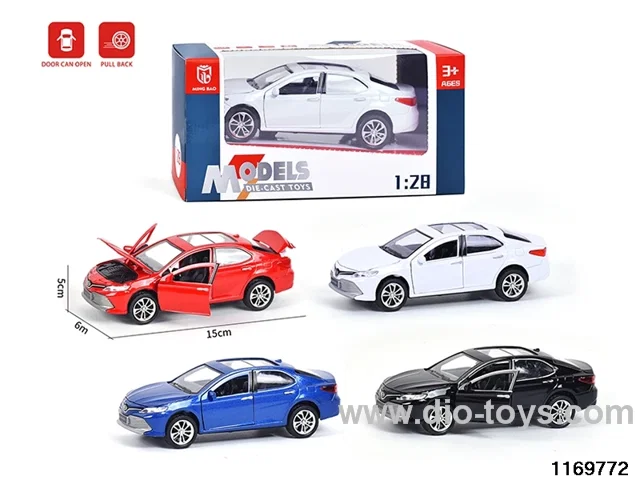 1:28 alloy pull back car