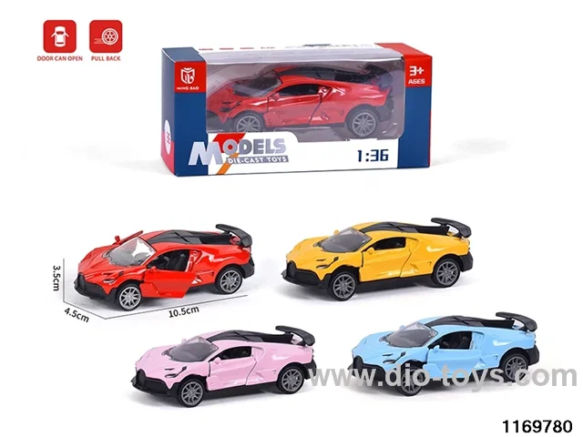 1:36 alloy pull back car