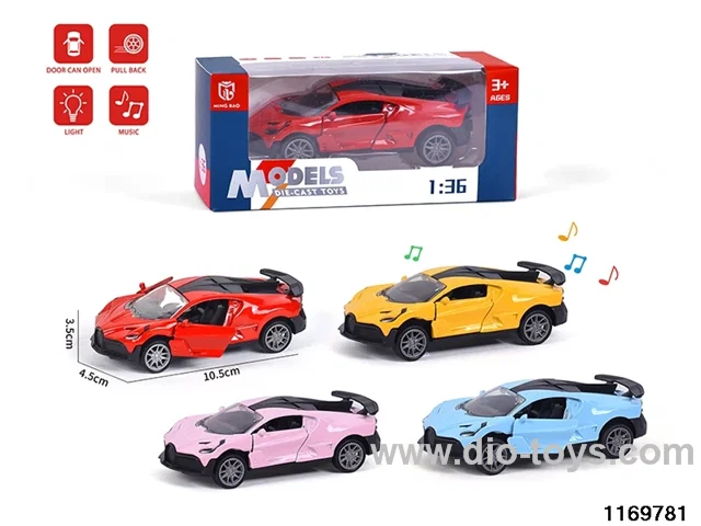 1:36 alloy pull back car W L/M