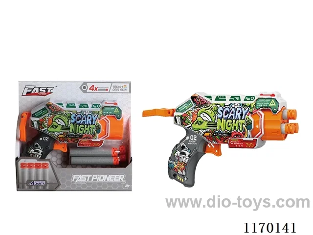 Manual UV-printed soft bullet gun