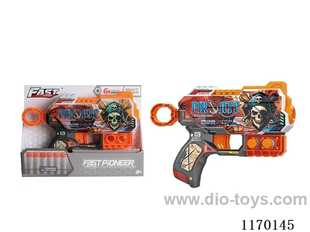 Manual UV-printed soft bullet gun
