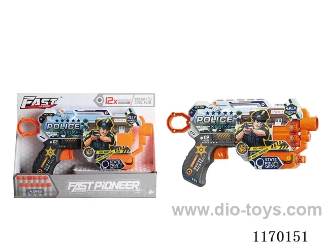 Manual UV-printed soft bullet gun