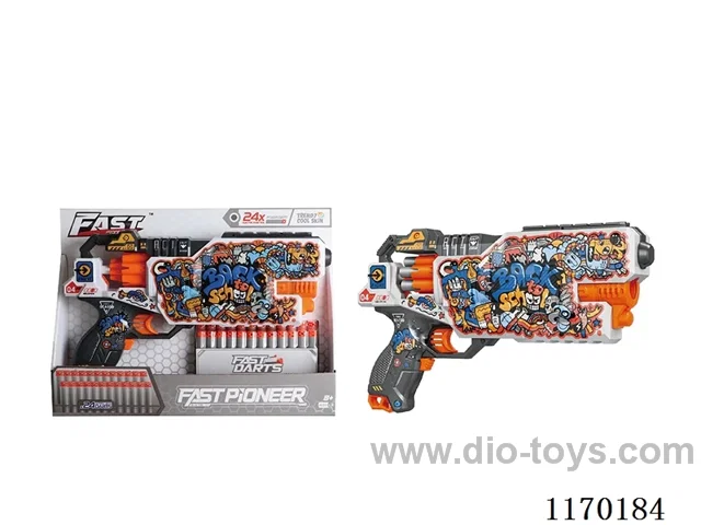 B/O UV-printed soft bullet gun