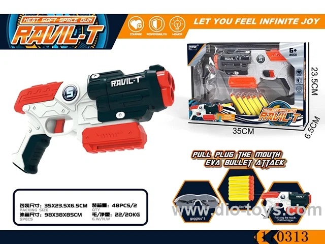 Manual soft bullet gun