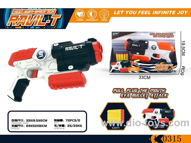 Manual soft bullet gun