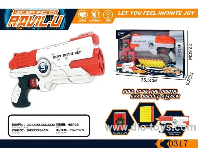 Manual soft bullet gun