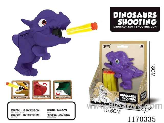 dinosaur soft bullet gun