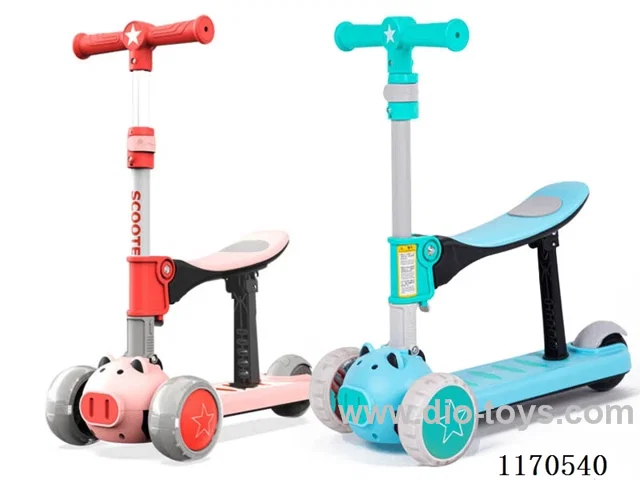 Scooter PU big wheel with light