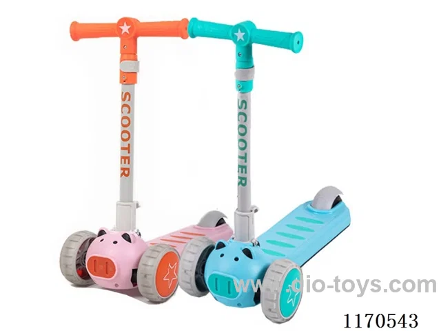 Scooter big wheel with light