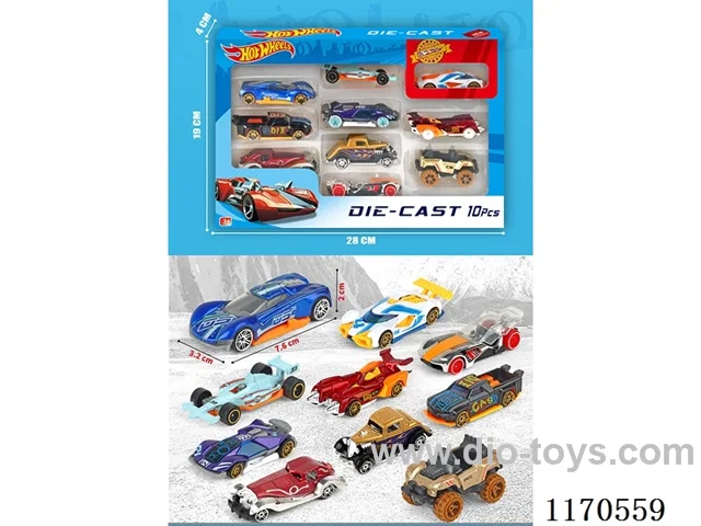 1:64 free wheel car 10 mixed pack