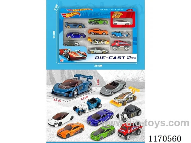 1:64 free wheel car 10 mixed pack