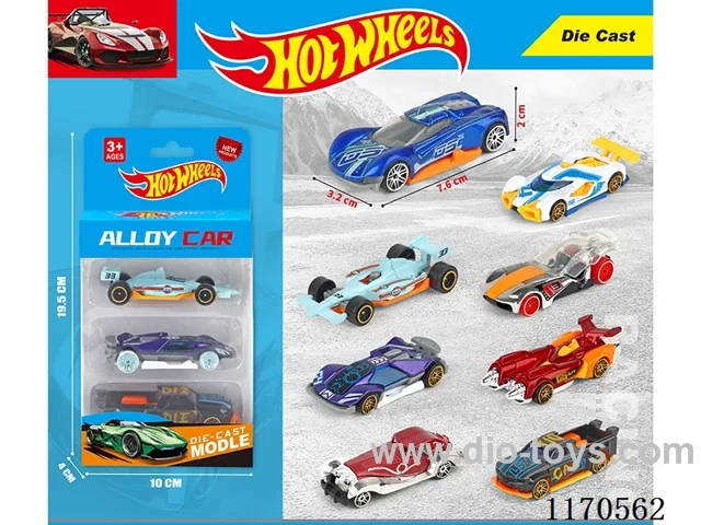 1:64 free wheel car 3 Random mix