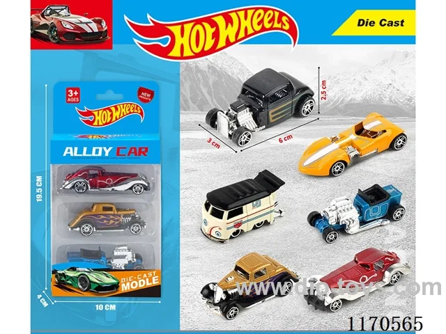 1:64 free wheel car 3 Random mix