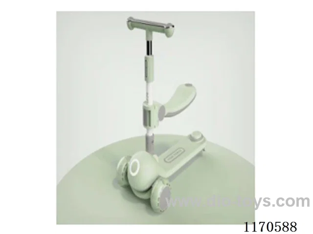 Children's PU Big Wheel Foldable Scooter with Seat