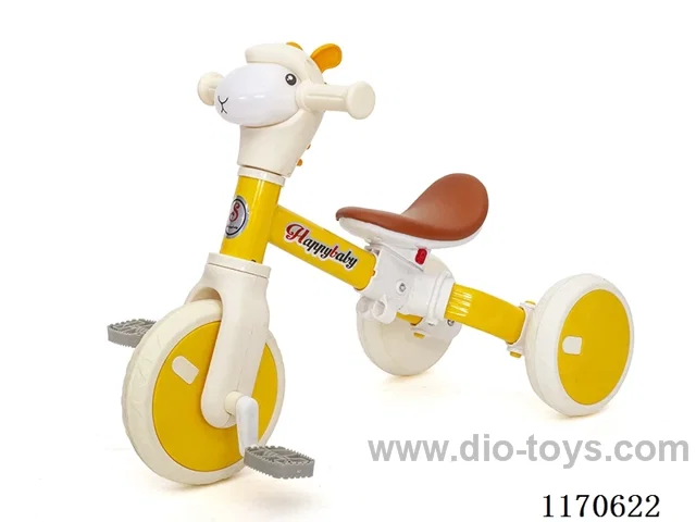 Multi-functional 3-in-1 scooter balance car tricycle stroller with lights and music