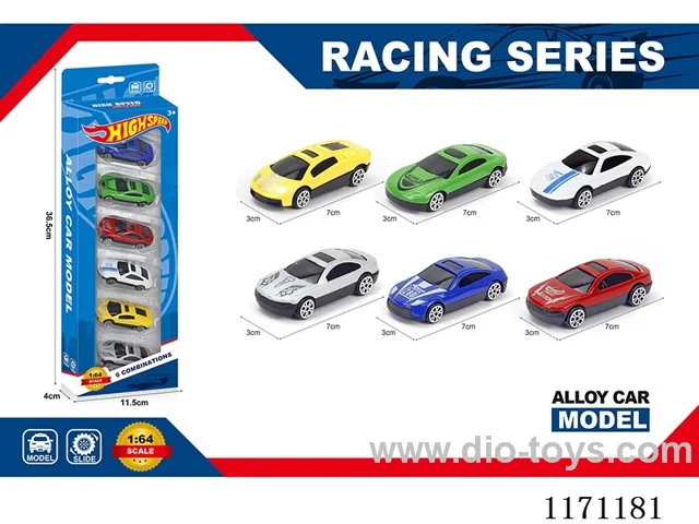 Alloy skidding simulation car 6 mixed (6 / box))