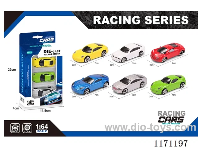 Alloy taxiing simulation car 6 mixed (3 / box)