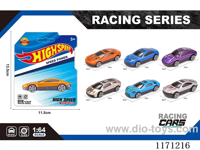 Alloy Scooter Simulation Cars 6 models mixed packing