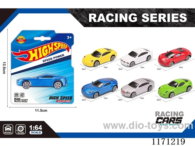 Alloy skidding simulation car 6 mix and match