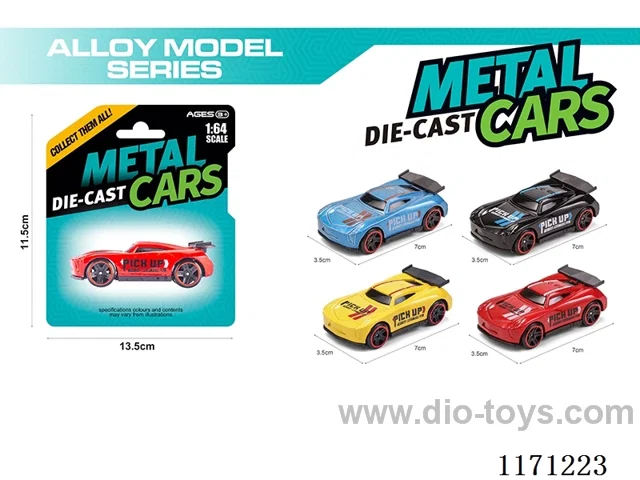 Alloy Skid Racer 4 Assorted